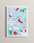Print Badezimmer A3