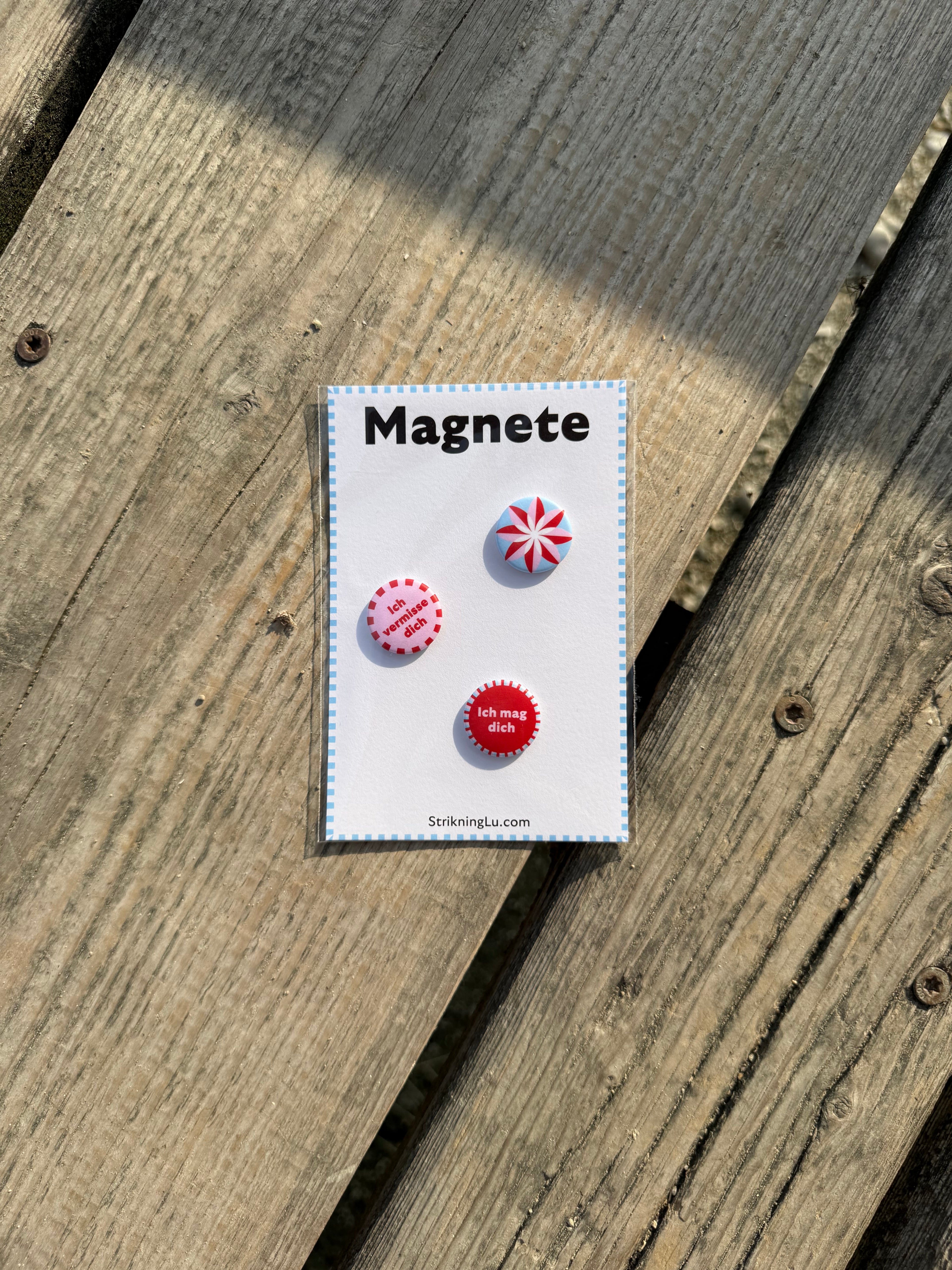 Set Magneten • Blau-Rosa-Rot